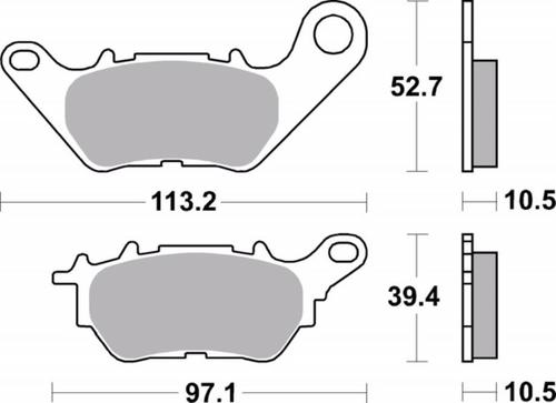 ‏רפידות בלם אופנוע Brembo 07YA53CC