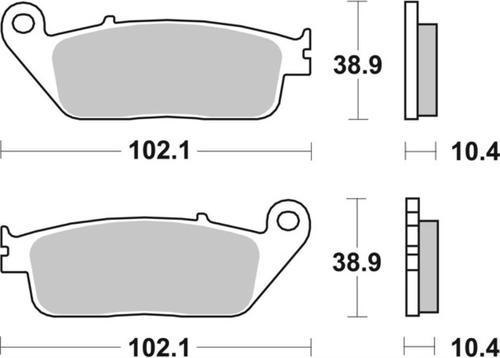 ‏רפידות בלם אופנוע Brembo 07096XS