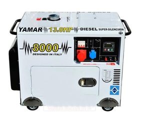 גנרטור מושתק דיזל מקצועי חד פאזי על גלגלים - YAMAR YM8000 - 6500W