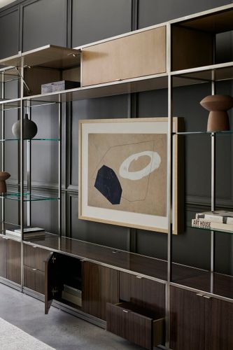  ארון מדפים בסיס עץ LA MODA DISPLAY UNIT PIER