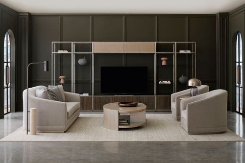  ארון מדפים בסיס עץ LA MODA DISPLAY UNIT PIER