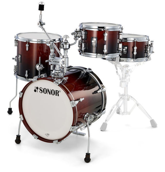 מערכת תופים 4 חלקים ללא אביזרים "16 SONOR AQ2 Safari Set BRF 13073 BROWN FADE