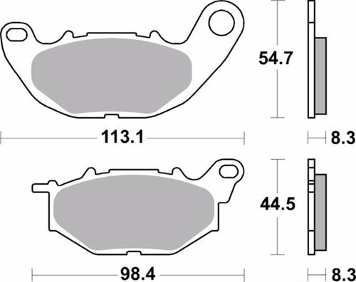 ‏רפידות בלם אופנוע Brembo 07YA52CC