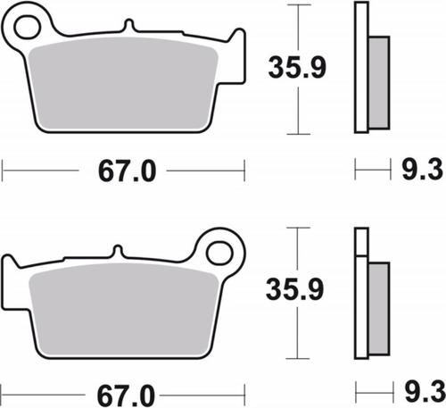 ‏רפידות בלם אופנוע Brembo 07YA41SD