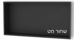 נישה למקלחת שחור מט - 30*60*10 ס