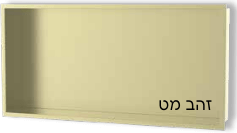 נישה למקלחת זהב מט - 30*60*10 ס