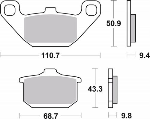 ‏רפידות בלם אופנוע Brembo 07KA08SA