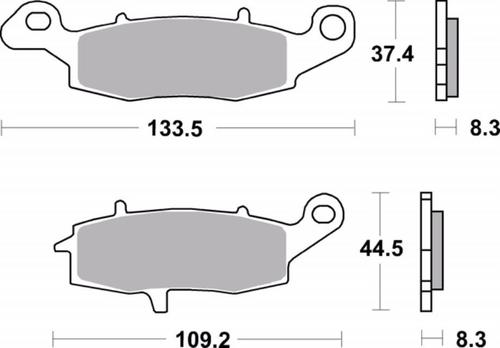 ‏רפידות בלם אופנוע Brembo 07KA18SA