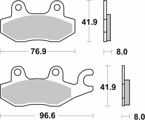 ‏רפידות בלם אופנוע Brembo 07YA22SP