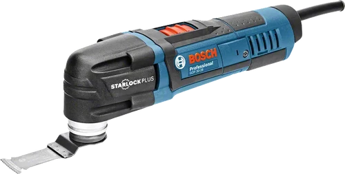 מולטיטול חשמלי 300W רב שימושי מקצועי + עשרה אביזרים + 3 ניירות + מזוודת LBOXX דגם GOP 30-28 בוש