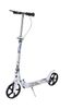 קורקינט אלומיניום מתקפל עם גלגלי 200 מ"מ גדולים, מעצור יד ורגל Classic Scooter Pro - לבן