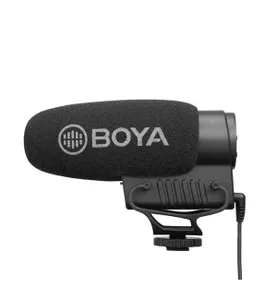 מיקרופון למצלמת וידאו supercardioid shotgun דגם Boya BY-BM3051S