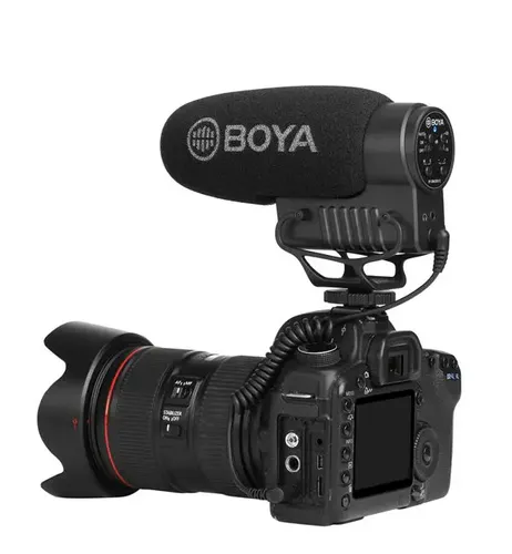 מיקרופון למצלמת וידאו supercardioid shotgun דגם Boya BY-BM3051S