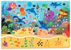 פאזל 25 חלקים ללימוד כמויות והכרת מספרים 1-9 - עולם הים