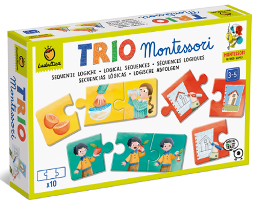 משחק התאמה מונטסורי סדר פעולות רצף זמן 30 חלקים