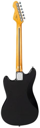 זוית נוספת Vintage REVO Series 'Colt' HS Duo Electric Guitar ~ Boulevard Black