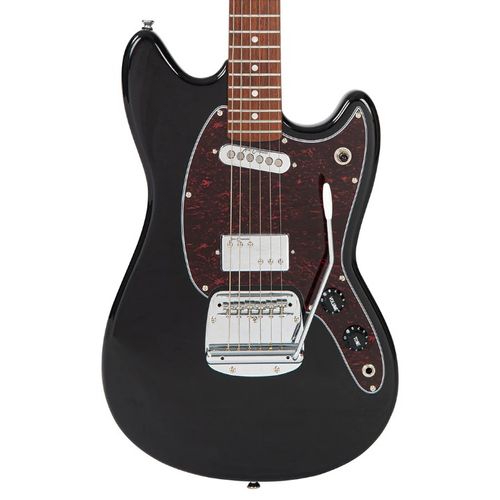 זוית נוספת Vintage REVO Series 'Colt' HS Duo Electric Guitar ~ Boulevard Black