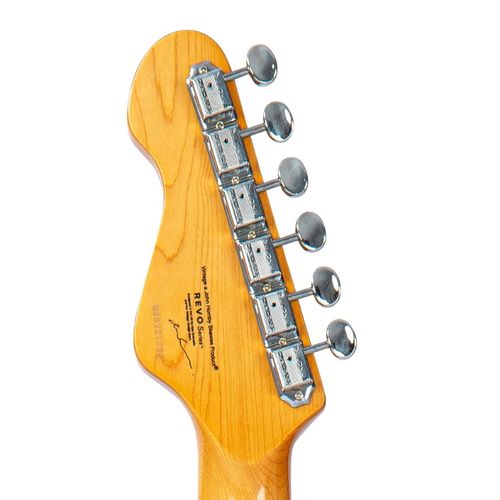 זוית נוספת Vintage REVO Series 'Colt' HS Duo Electric Guitar ~ Boulevard Black