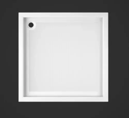 אגנית למקלחון מלבנית 80X80 MTI-180 אורבן מבית אמבטיות MTI בגוון לבן.