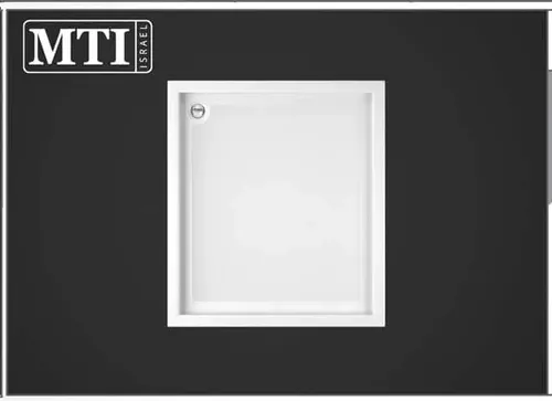 אגנית למקלחון מלבנית 80X90 דגם MTI-181 מבית אמבטיות MTI בגוון לבן.