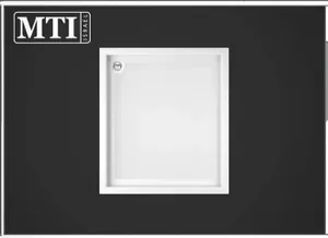 אגנית למקלחון מלבנית 80X90 MTI-181 אורבן - גוון לבן