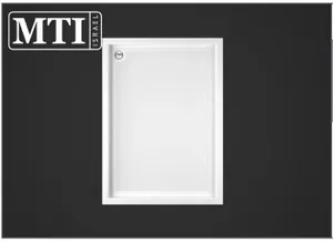 אגנית למקלחון מלבנית 80X110 MTI-183 אורבן - גוון לבן