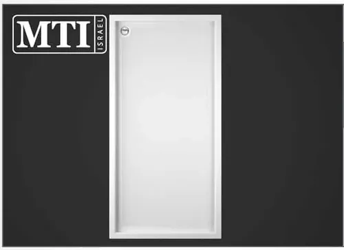אגנית למקלחון מלבנית 80X150 MTI-188 מבית אמבטיות MTI בגוון לבן.