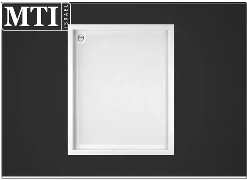אגנית למקלחון מלבנית 90X110 דגם MTI-191 מבית אמבטיות MTI בגוון לבן.