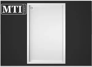אגנית למקלחון מלבנית 90X140 MTI-194 אורבן - גוון לבן