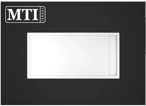 אגנית למקלחון מלבנית 70X140 MTI-268 עם תעלת ניקוז - גוון לבן