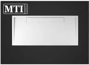 אגנית למקלחון מלבנית 70X160 MTI-273 עם תעלת ניקוז - גוון לבן