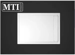 אגנית למקלחון מלבנית 80X110 MTI-282 עם תעלת ניקוז - גוון לבן