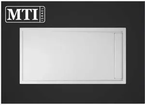 אגנית למקלחון מלבנית 80X150 MTI-290 עם תעלת ניקוז - גוון לבן
