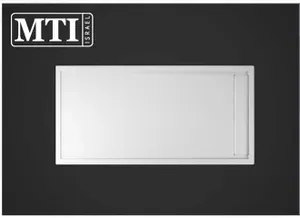 אגנית למקלחון מלבנית 80X160 MTI-292 עם תעלת ניקוז - גוון לבן