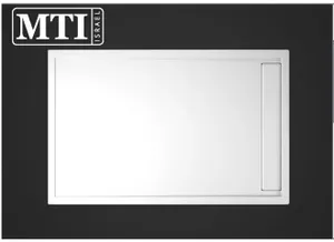אגנית למקלחון מלבנית 90X140 MTI-246 עם תעלת ניקוז - גוון לבן