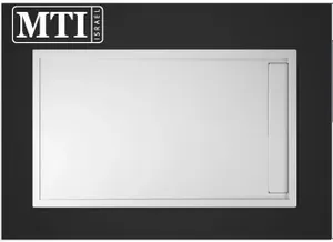 אגנית למקלחון מלבנית 90X150 MTI-250 עם תעלת ניקוז - גוון לבן