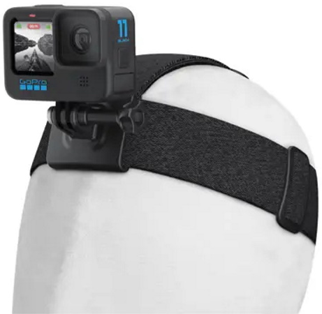רצועת ראש כולל תופסן לכובע למצלמות GoPro Head Strap 2.0 + QuickClip