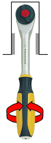 רצט ידית מסתובבת D3/8 תוצרת PROXXON גרמניה 
