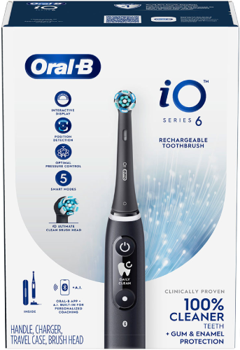 מברשת שיניים חשמלית שחורה Oral-B iO Series 6 iO6ברפאלי - refali.co.il