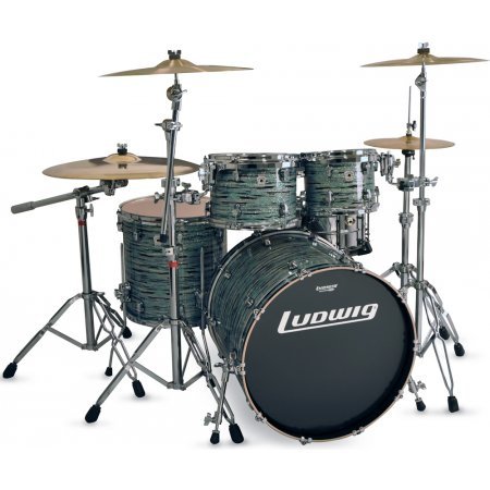 מערכת 4 חלקים "22 LUDWIG KEYSTONE USA Mint Oyster