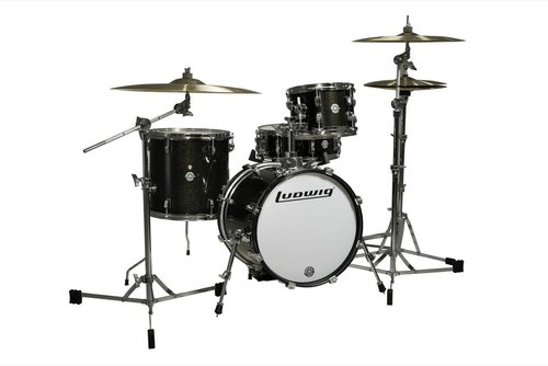 מערכת תופים LUDWIG BREAKBEATS LC179BKS Black Gold Sparkle 016