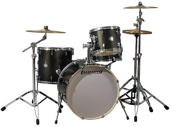מערכת "22 4 חלקים כולל אביזרים ומצילות LUDWIG ELEMENT LCF42R016 BKS