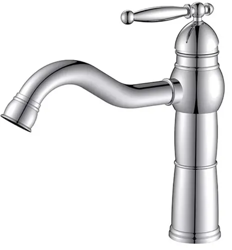 ברז לכיור רחצה ענתיק 3131 מבית סיוון אופיר בגימור ניקל מבריק.