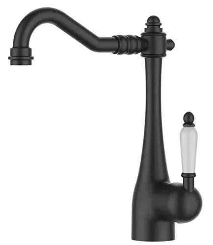 ברז לכיור רחצה ענתיק מבית סיוון אופיר בגימור שחור מט, דגם 3610B.