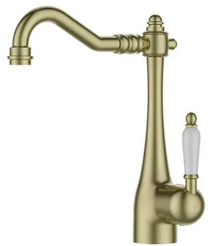 ברז לכיור רחצה ענתיק מבית סיוון אופיר בגימור זהב מט, דגם 3610YB.