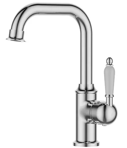 ברז לכיור רחצה ענתיק 3681 מבית סיוון אופיר בגימור ניקל מבריק.