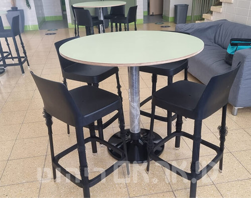 שולחן בר דגם פיצה