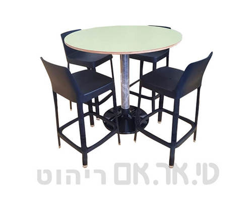 שולחן בר פחצה עם כסאות בר טאפס