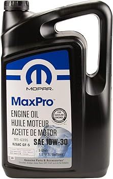 ‏שמן מנוע Mopar MaxPro SAE 10W-30 | ‏5 ליטר