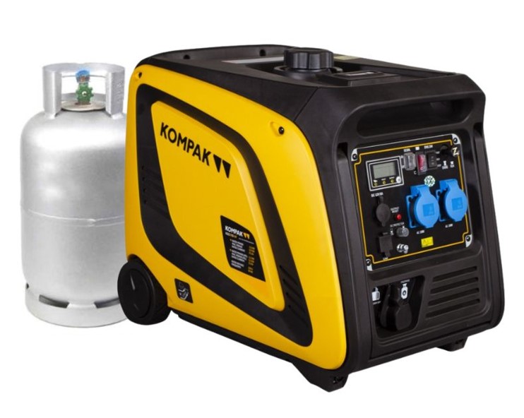 גנרטור גז מושתק אינוורטר 3900W חד פאזי + שלט רחוק